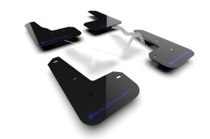 Acura Integra Mud Flap - Front + Rear - Rally Armor - UR Premium Polyurethane - Black/Blue - `23-`24 Acura Integra Mud Flap - Front + Rear - Rally Armor - UR Premium Polyurethane - Black/Blue - `23-`24